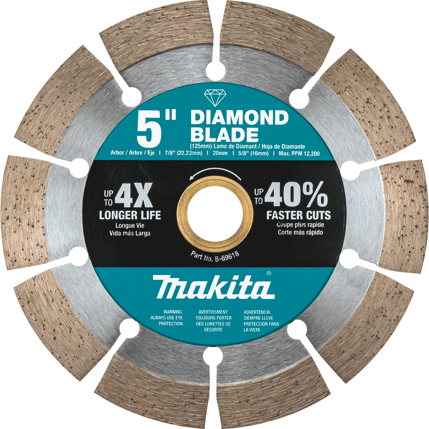 5" DIAMOND BLADE SEGMENTED GP