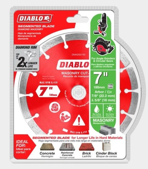 7IN DIAMND SEGMENT CUT-OFF DISC