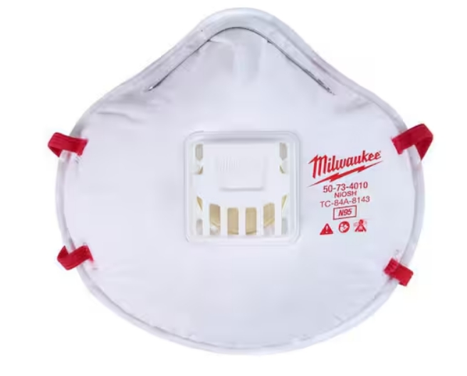 VALVED N95 RESPIRATOR MA10PK