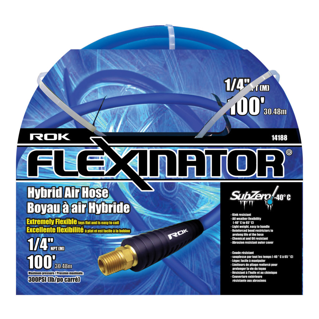 1/4"X100FLEXINATOR AIR HOSE BLUE