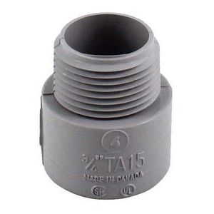 TA15 3/4" PVC TERMINAL ADPT SCEP