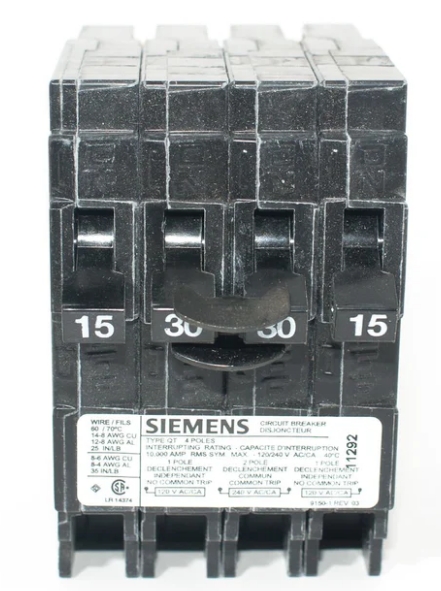 SIEMENS PUSH ON QUADS 2 1530A