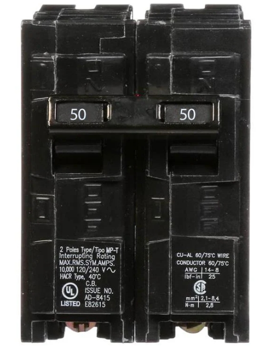 Q250 50A DP CIRCUIT BREAKER