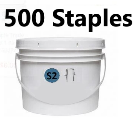 S2 STAPLES-BUCKET 500PCS