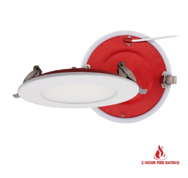 SLIM LED 4"FIRE RATED 5CCT 12W