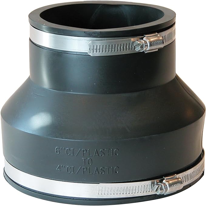 FLEX COUPLING 6" TO 4" CL TO PL