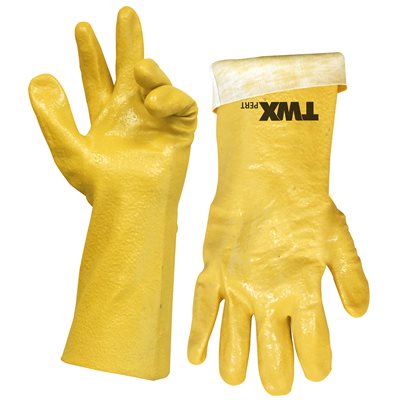 1DZ.PVC CHMICL GLOVE YELLOW 14IN