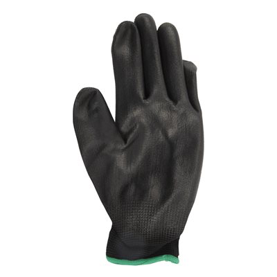 1DZ. KNITED POLYSTR GLOVE BLK(L)