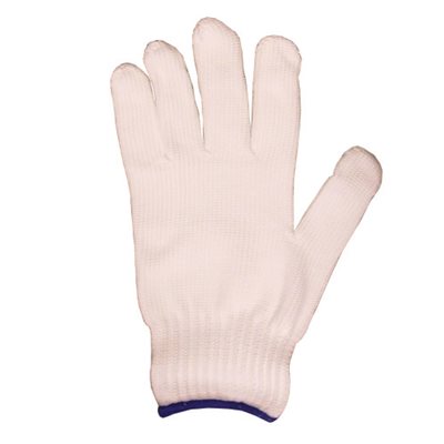 KNITTED NYLON GLOVES WHITE