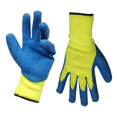 1DZ. KNITED  GLOVES NEON GREEN