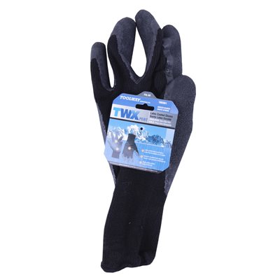 KNITD COTON INSULATED GLOVE BLCK