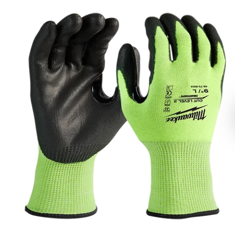 CUT 3 HIGH VIS GLOVES - XL