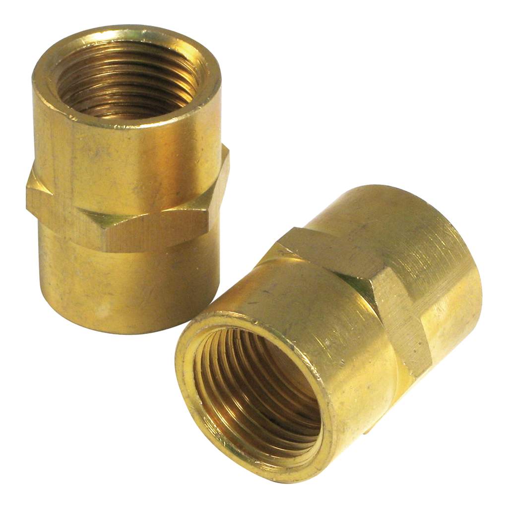 COUPLING 3/8"F 2 PC