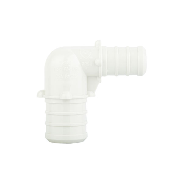 PLASTIC PEX ELBOW  3/4" X 1/2"