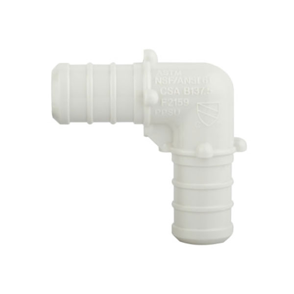 PLASTIC PEX ELBOW  3/4" X 3/4"