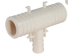 PEX POLY TEE 1''X3/4''X1''