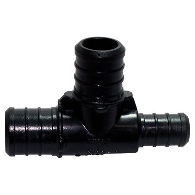 PLASTIC PEX TEE 3/4"X1/2" X3/4"