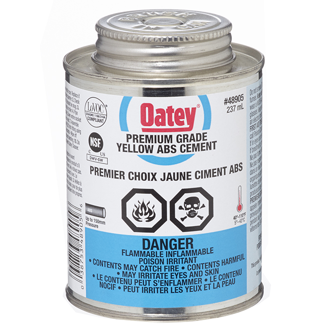 OATEY ABS YELLOW CEMENT 237ML