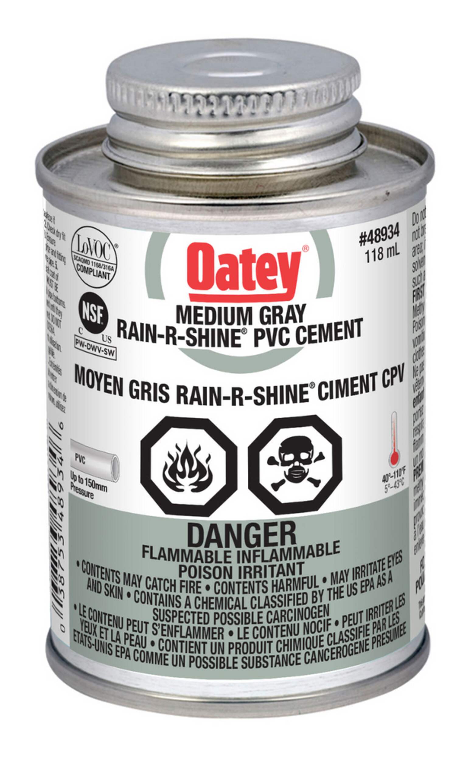 OAT CEMENT WET /DRY GREY 118ML