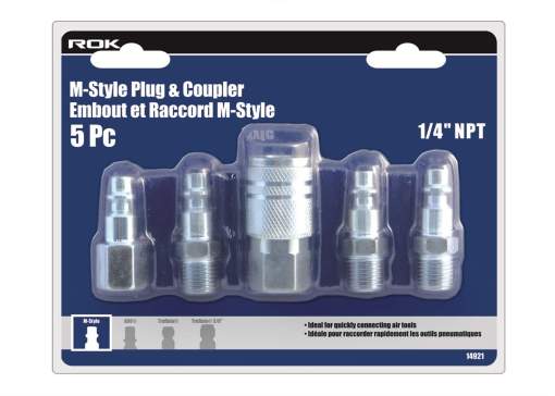 5 PC M-STYLE PLUG & COUPLER