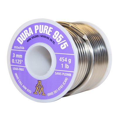 WIRE SOLDER 95/5 454G 3MM