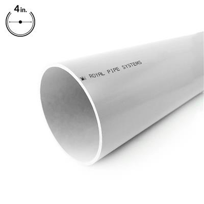 4"X10' PVC SDR35 WHITE PIPE ASTM