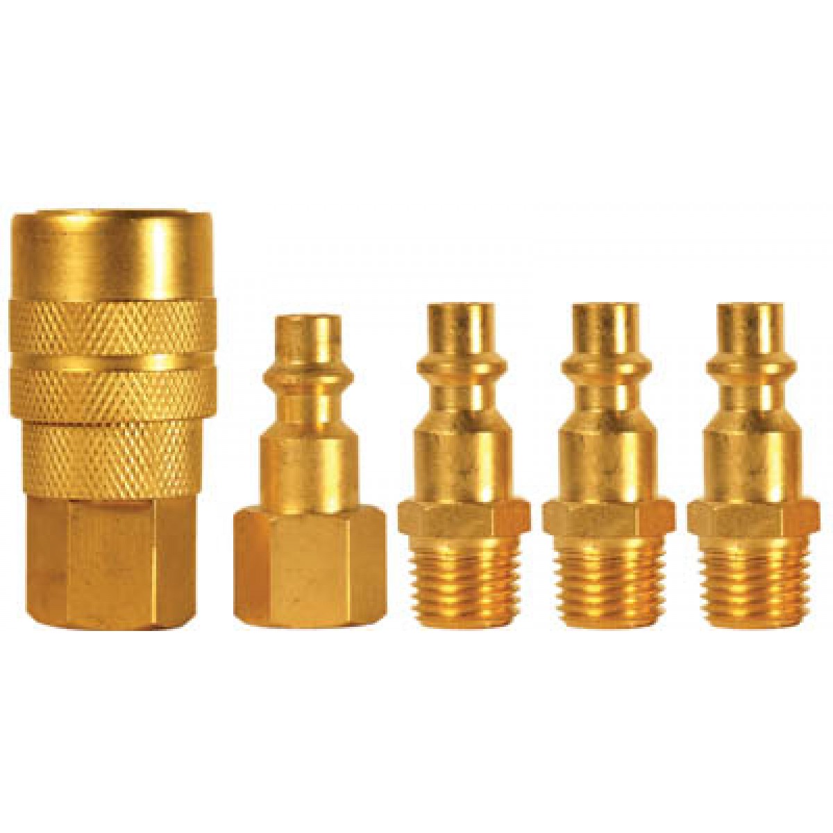 5 PC M-TYPE QUICK COUPLER SET