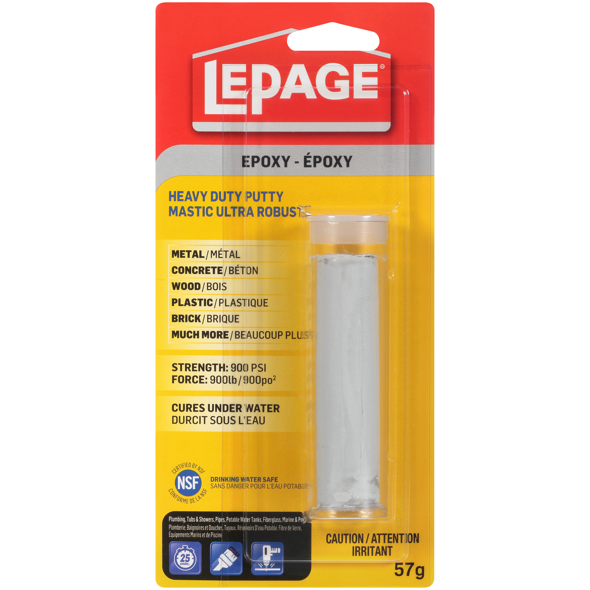 EPOXY PUTTY LPAGE 57G GREY