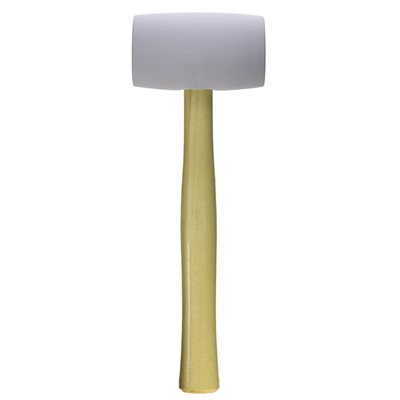 16OZ WHITE RUBBER MALLET