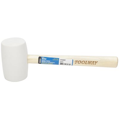 RUBER MALLET W WOOD HANDLE 32OZ