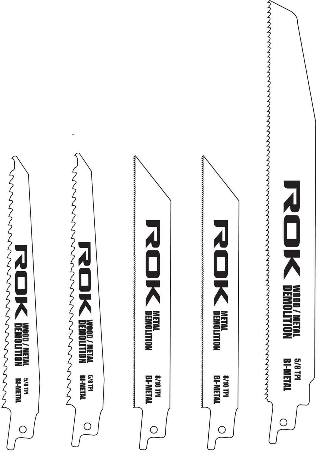 DEMOLITION RECIP. SAW BLADE SET