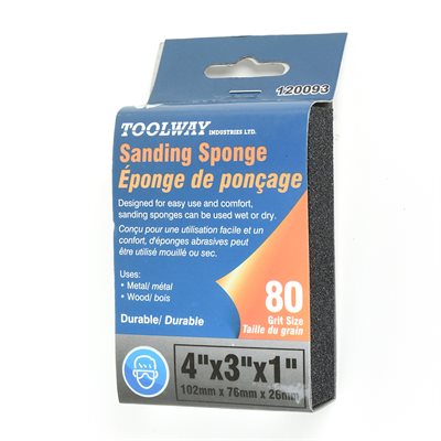 SANDING SPONGE 4X3X1IN (80