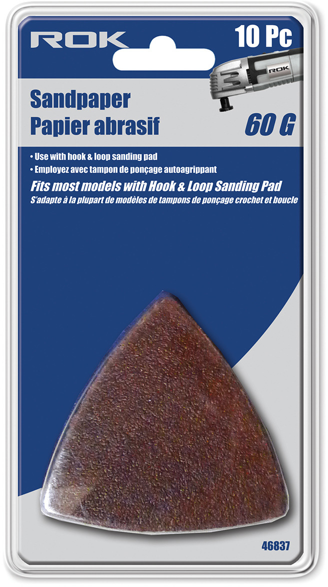 TRIANGLE SANDPAPER 60G 10PC