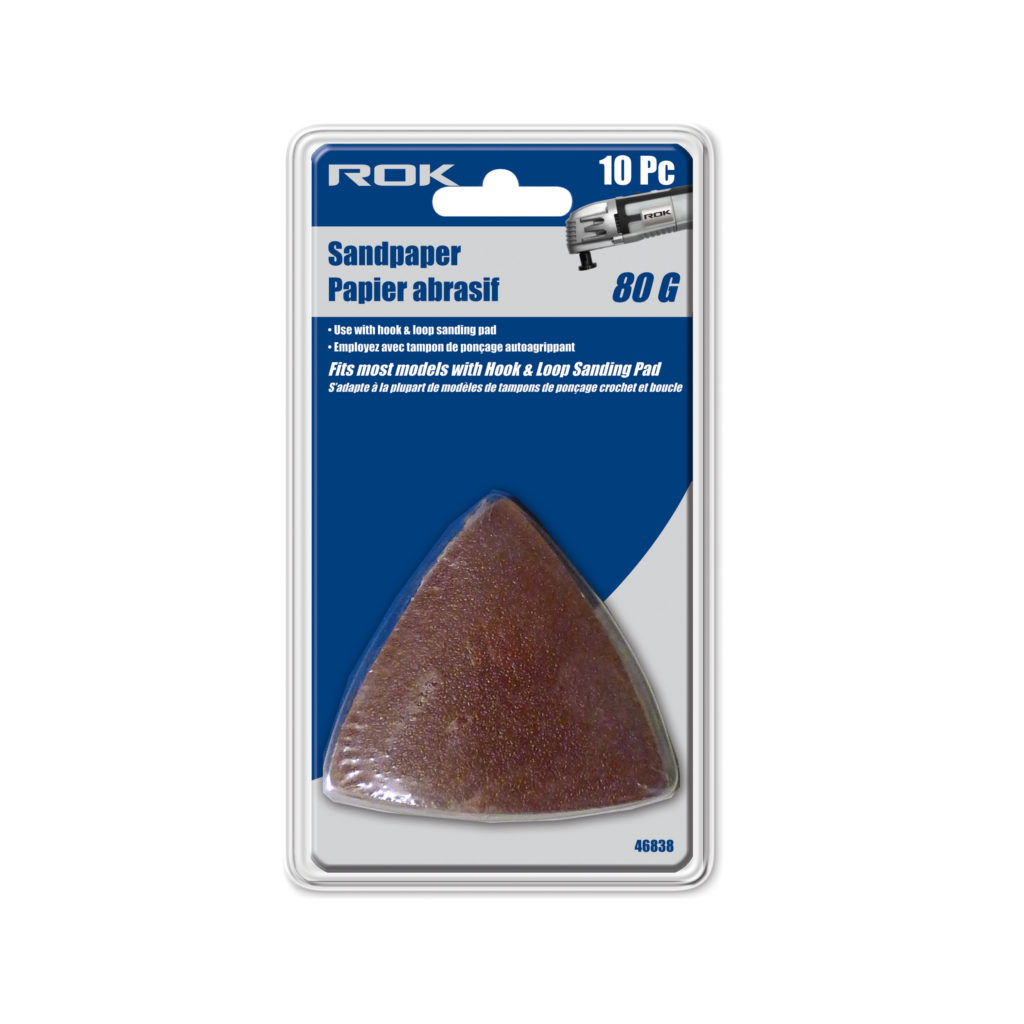 TRIANGLE SANDPAPER 80G 10PC