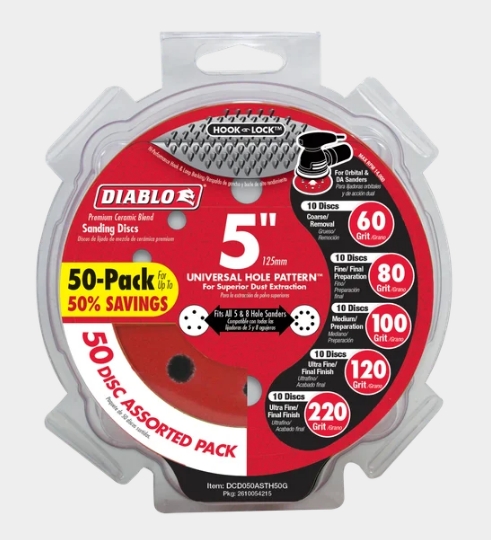 5IN ROS HOOK&LOCK DISCASORTED PK
