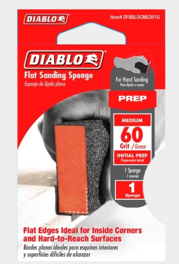 FLAT 60GRIT MEDIUMSANDING SPONGE