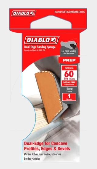 DUAL-EDGE 60-GRIT SANDING SPONGE