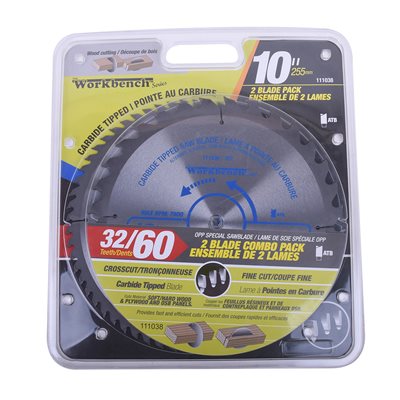 SAW BLADE 10"32/60T 2PC