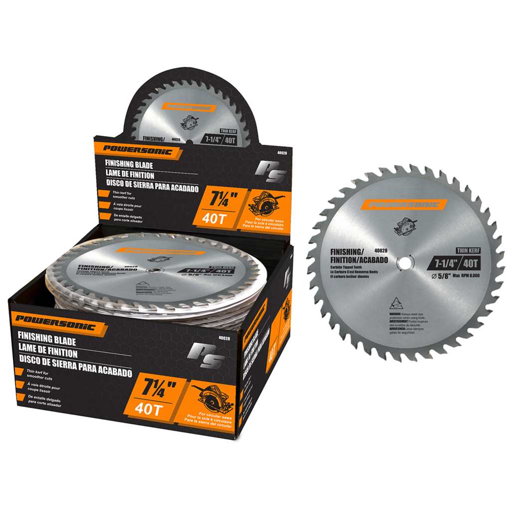 7-1/4" X 40T FINISHING SAW BLADE