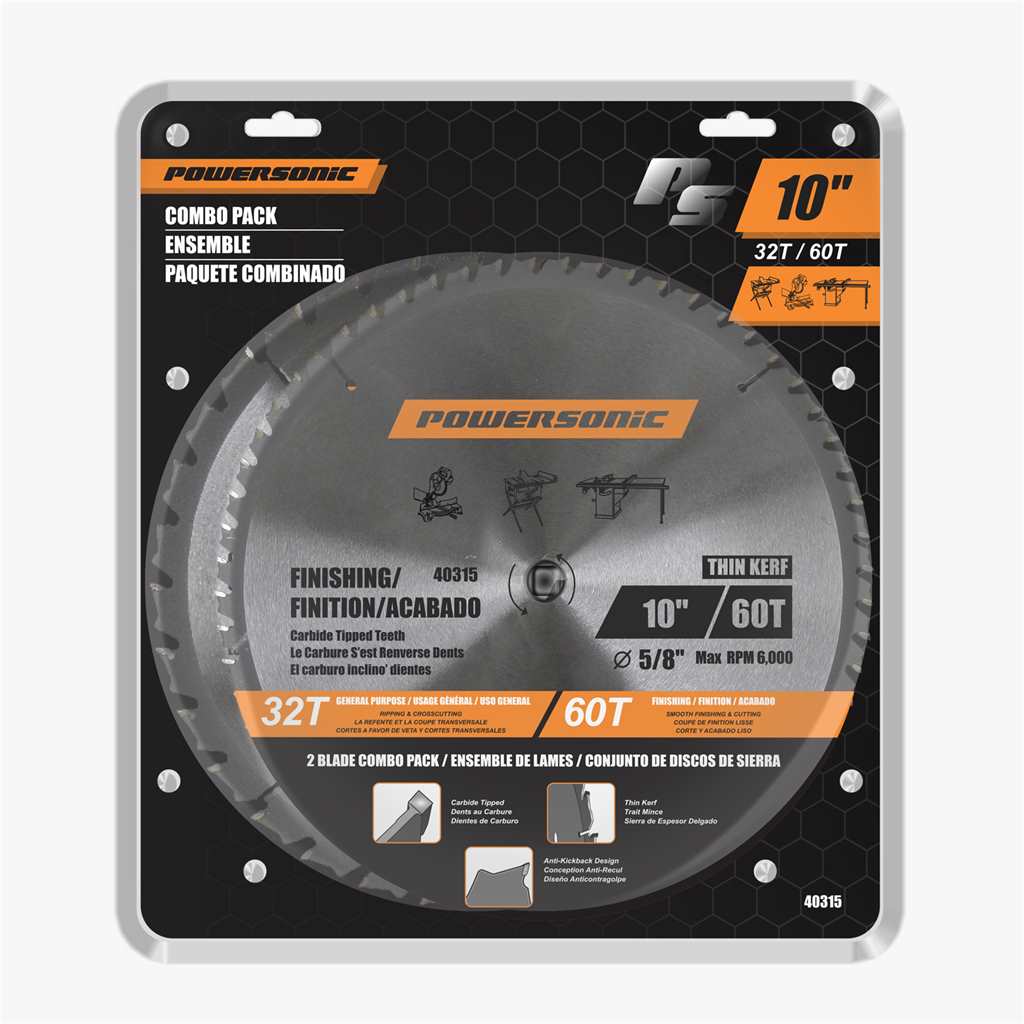 2 PC 10" SAW BLADE SET