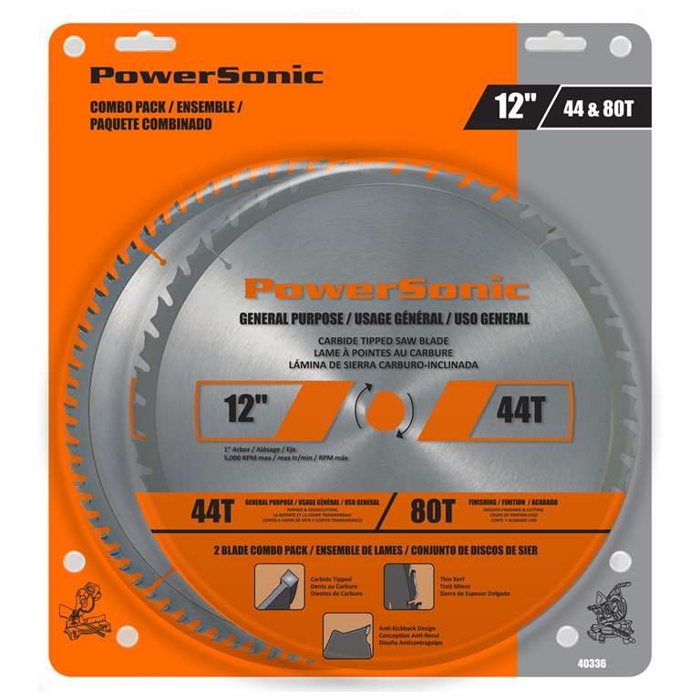 2 PC 12" SAW BLADE SET