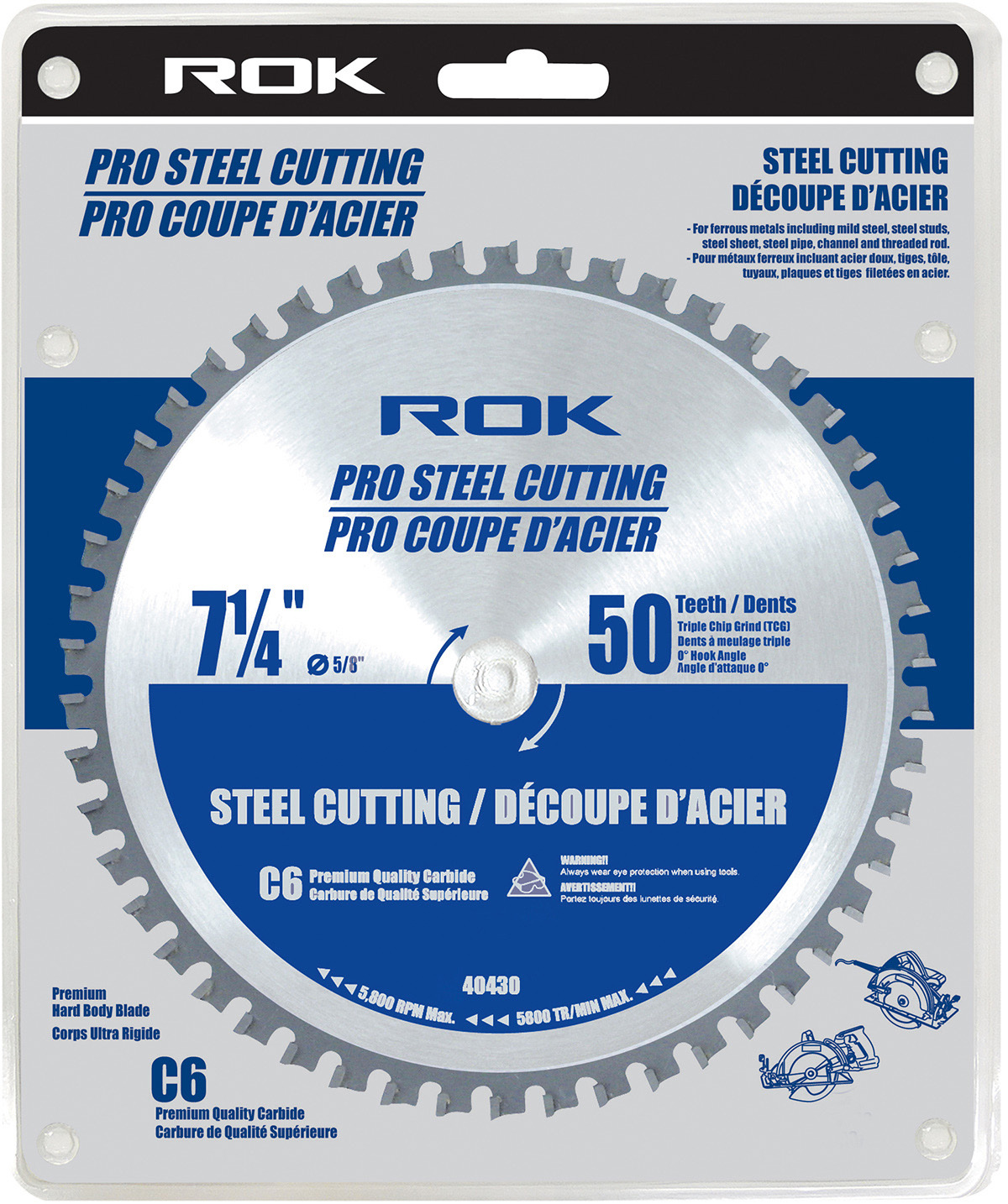 7-1/4" X 50T STEEL CUTTING SAW B