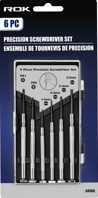 6 PC PRECISION SCREWDRIVER SET