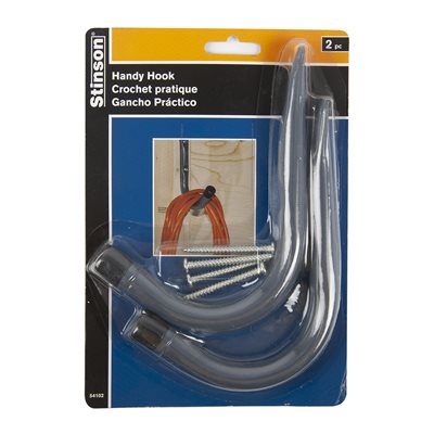 WALL MOUNT HANDY HOOK 4" 2PK