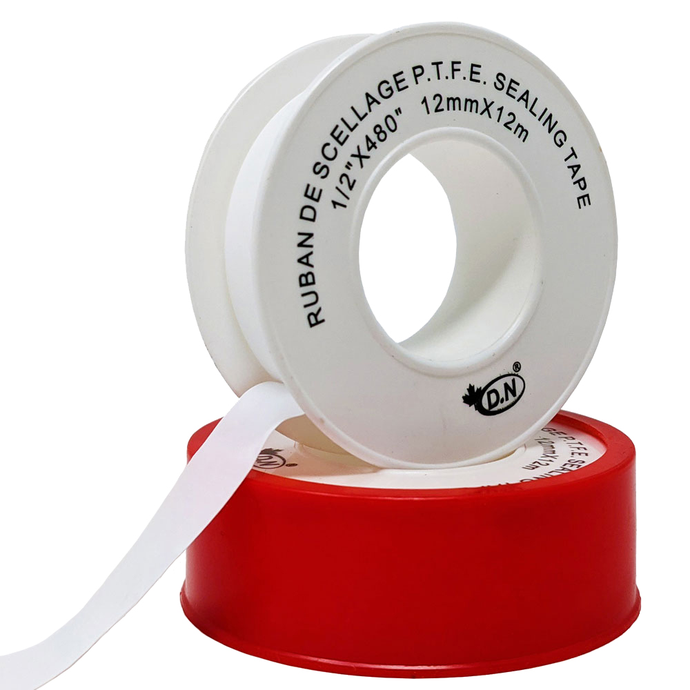 WHITE THREAD SEAL TAPE,1/2"X480"