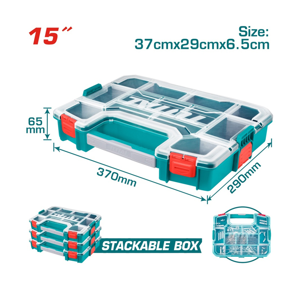 15" PLASTIC ORGANIZER CASE