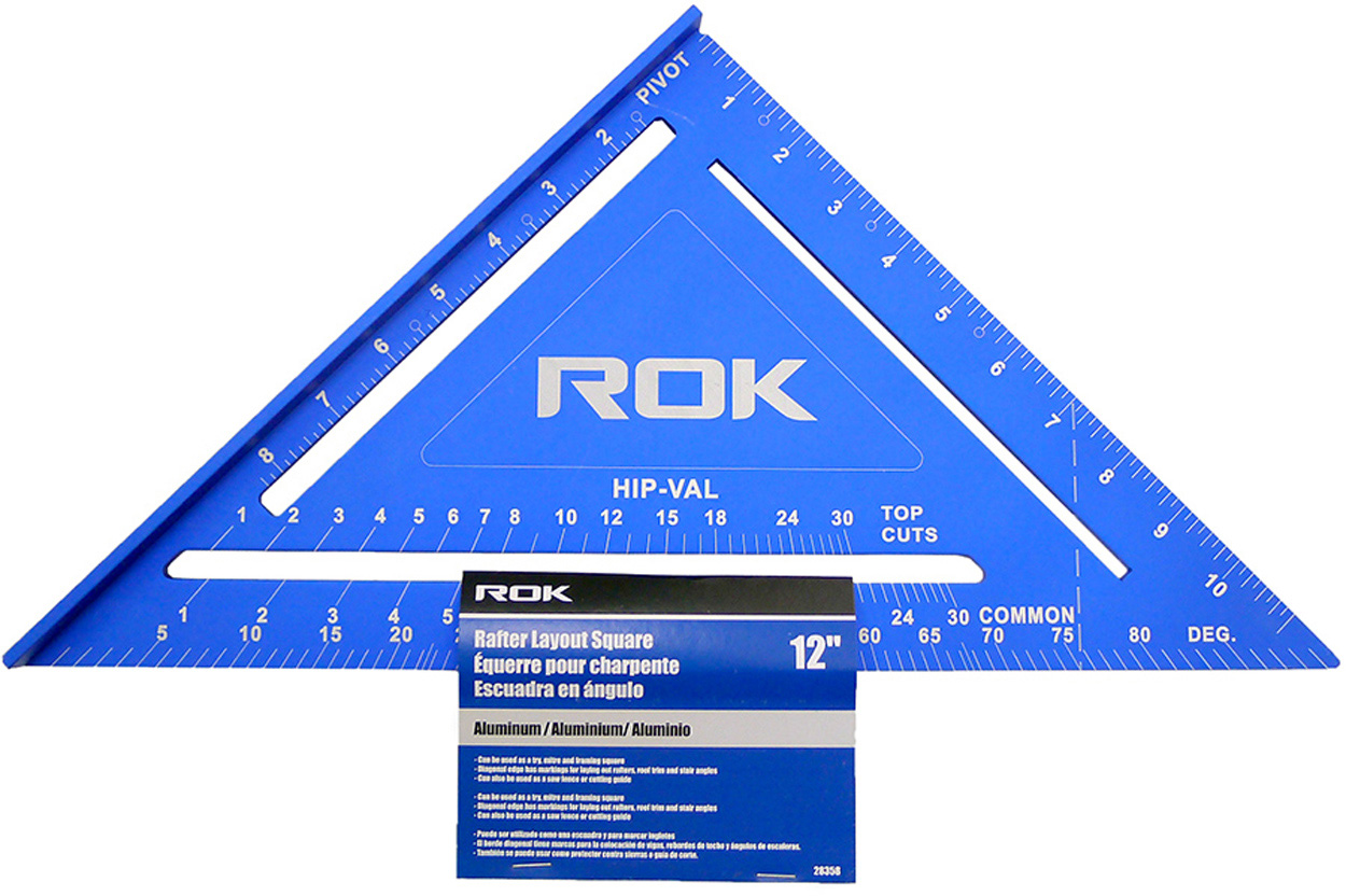 ALUMINUM RAFTER LAYOUT SQURE 12"